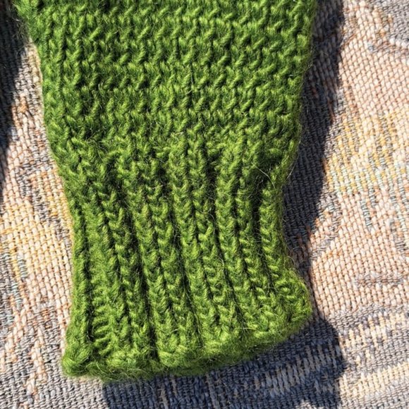 Hand Crafted Mohair Wool Hand Warmers Fingerless Gloves Texting Mitts Essential - Picture 4 of 8